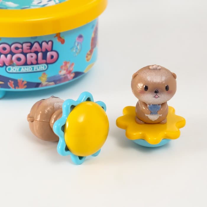 Сувенир музыкальный механический магнитный «Суслики», 12.2×12.2×11.5 см