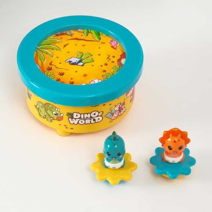 Сувенир музыкальный механический магнитный «Динозавры», 12.2×12.2×11.5 см