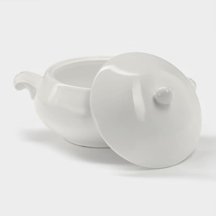 Супница Magistro «Бланш», 600 мл, 20.5×15 см, фарфор, белая