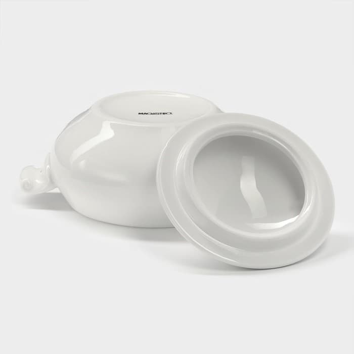 Супница Magistro «Бланш», 600 мл, 20.5×15 см, фарфор, белая