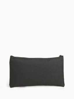 Косметичка-пенал на молнии, плоская, маленькая, однотонная, хаки