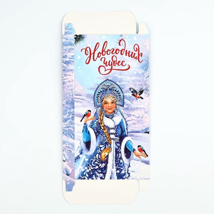 Коробка для шоколада «Новогодних чудес», с окном, 17×8.5×1.5 см