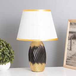 Лампа настольная «София» 1×40 Вт Е14 черный/золото 24×24×40 см