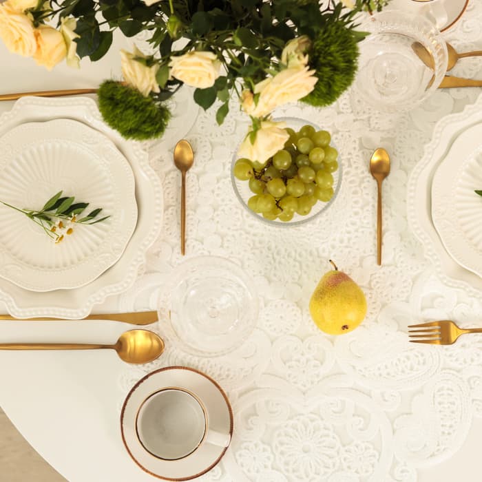 Дорожка на стол «Этель» ажурная, 40×90 см