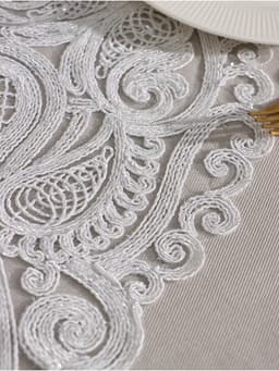 Дорожка на стол «Этель» ажурная, 40×90 см, белая