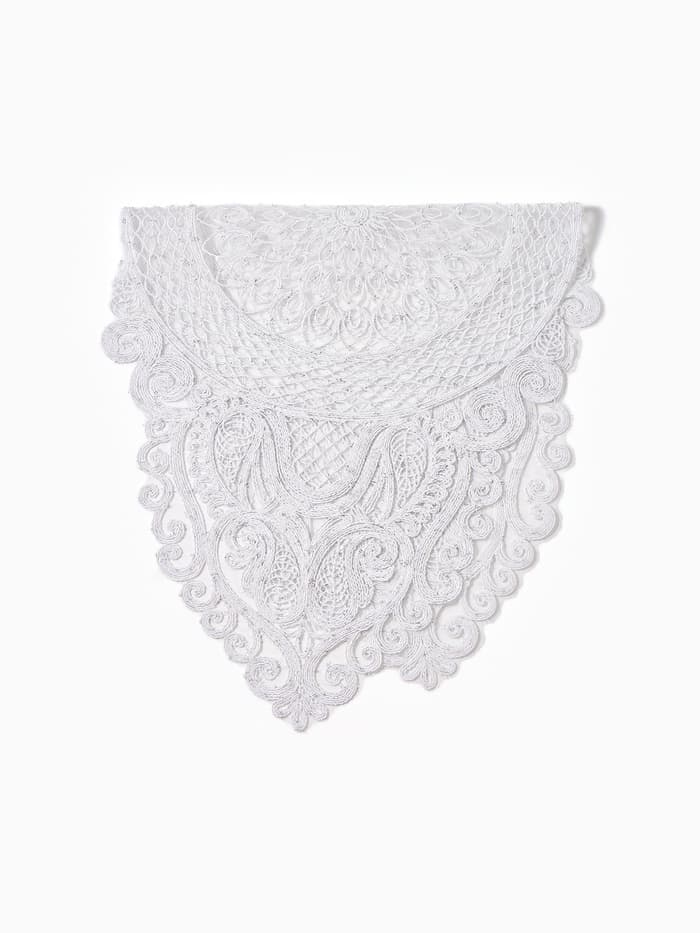 Дорожка на стол «Этель» ажурная, 40×90 см, белая