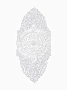 Дорожка на стол «Этель» ажурная, 40×90 см, белая