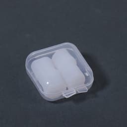 Беруши, 3.5×1 см, набор - 2 пары, в футляре, силиконовые, белые