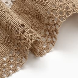 Дорожка на стол «Этель. Сканди узор», 32×150 см, 50% хлопок, 50% лён, коричневая