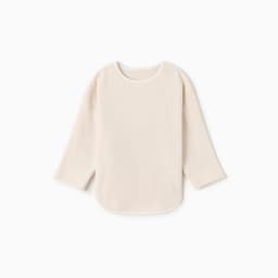 Свитшот детский флисовый MINAKU: Fleece Soft, бежевый, рост 122-128 см