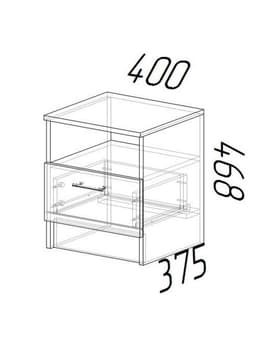 Спальный гарнитур «ЭКО», комплект 6 предметов, цвет белый/дуб вотан