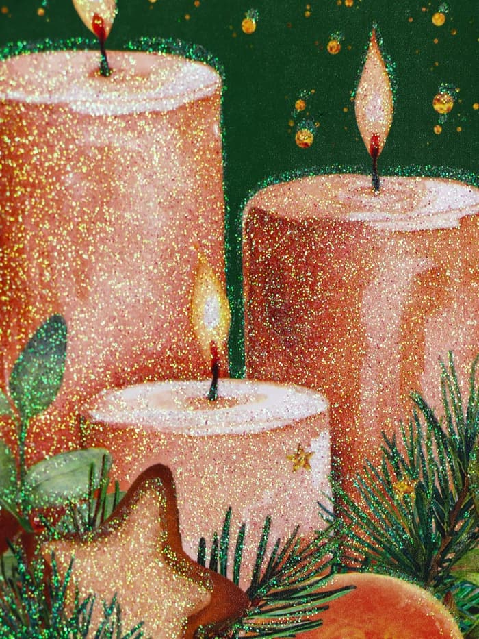 Пакет подарочный новогодний ламинированный с тиснением «Уют», люкс, 18×22.3×10 см