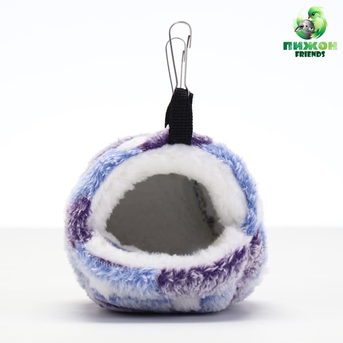 Домик для грызунов «Сердце», 10×15 см, флис, фиолетовый