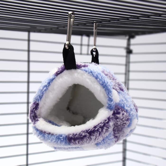 Домик для грызунов «Сердце», 10×15 см, флис, фиолетовый