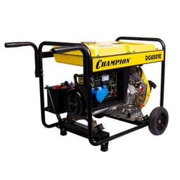 Генератор дизельный CHAMPION DG6501E, 4Т, 5.5 кВт, 220/12 В, ручной/электростарт, колеса