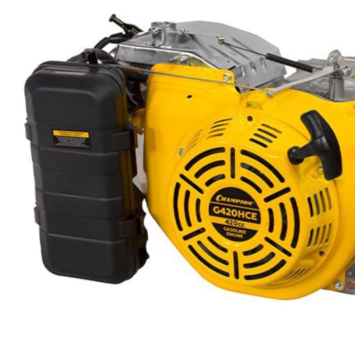 Двигатель CHAMPION G420HCE, 15 л.с., 420 см3, горизонтальный вал, ручной/электростарт