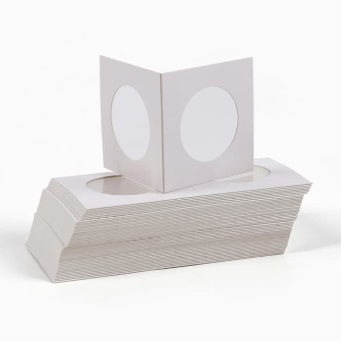 Набор холдеров для монет под скрепку, d=3 см, 50 шт.