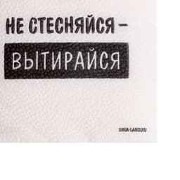 Салфетки бумажные однослойные «Не стесняйся-вытирайся», 24×24 см, набор 20 шт.