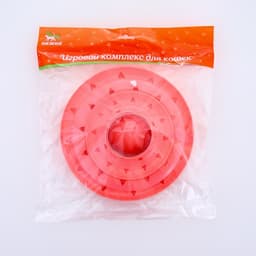 Игровой комплекс для коше «Пижон», 24.5×24.5×13 см, с 3 шариками, розовый