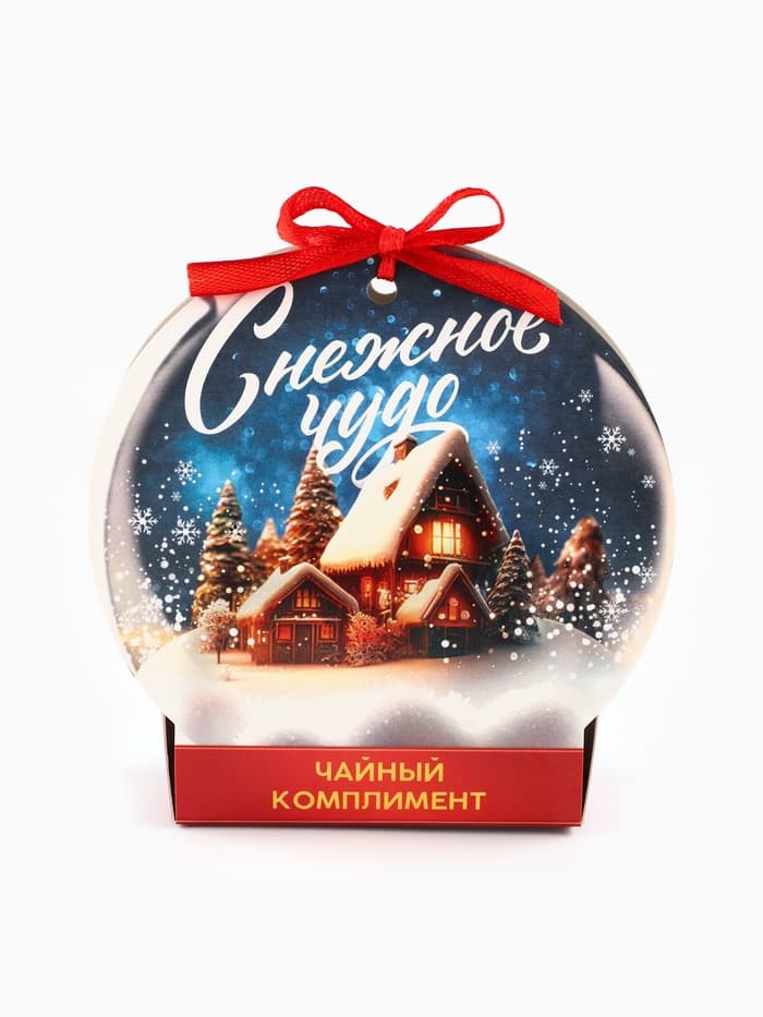 Чай подарочный «Снежное чудо», ассорти, 12.6 г (7 пакетиков × 2 г).