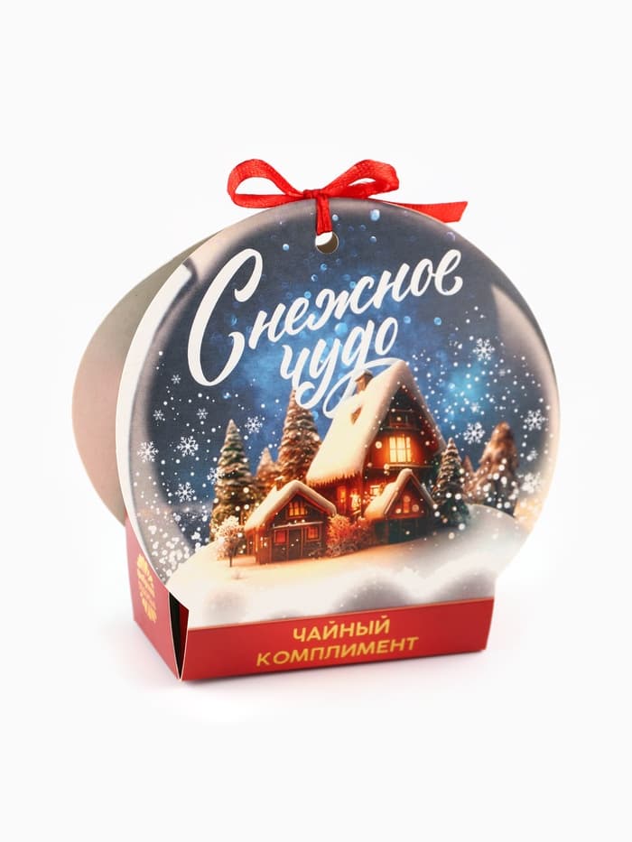 Чай подарочный «Снежное чудо», ассорти, 12.6 г (7 пакетиков × 2 г).