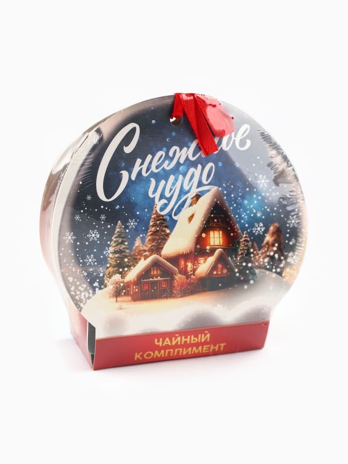 Чай подарочный «Снежное чудо», ассорти, 12.6 г (7 пакетиков × 2 г).