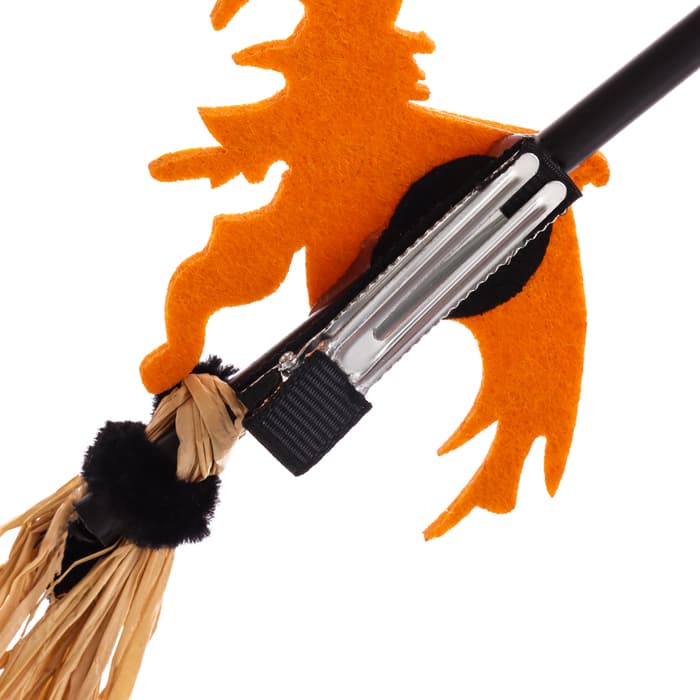 Заколка для волос на Хэллоуин «Ведьма на метле», МИКС