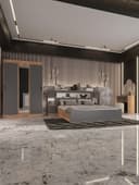 Спальный гарнитур «Бася», комплект 6 предметов, цвет графит/дуб крафт