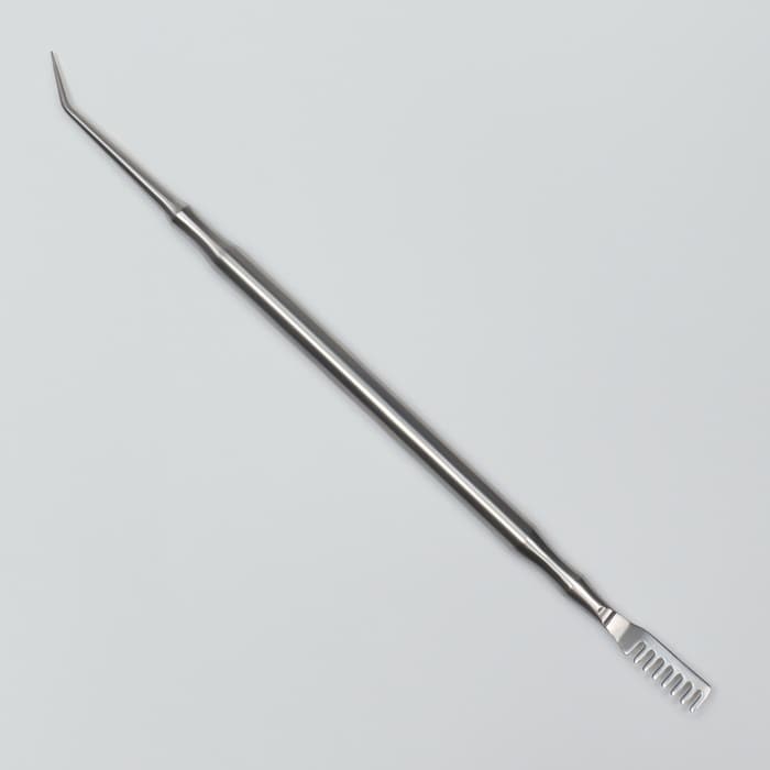 Инструмент для ламинирования ресниц, 12.5×0.5 см, серебристый