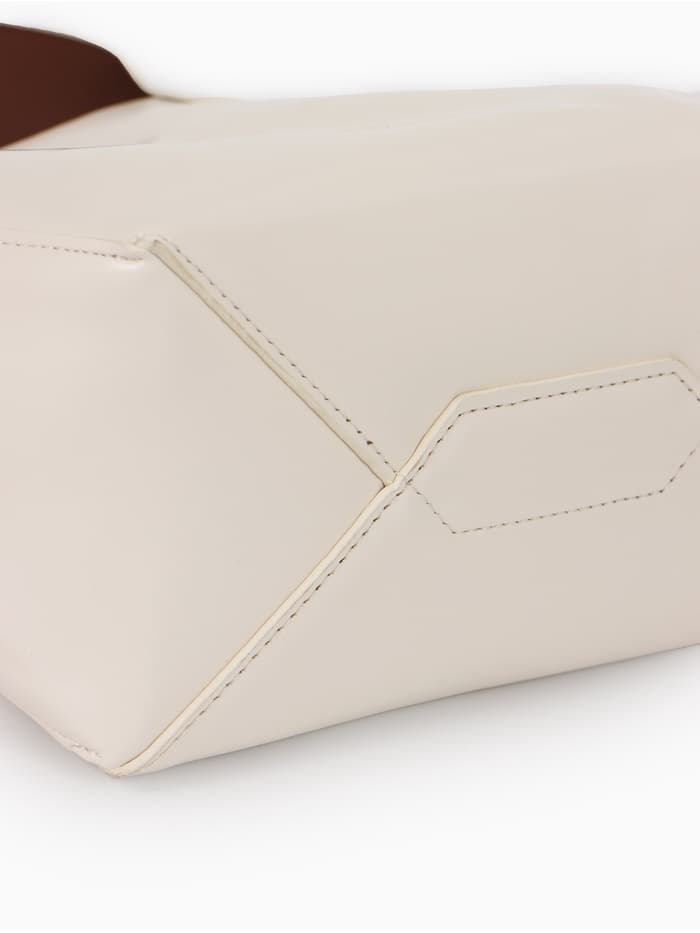 Сумка женская TEXTURA на винтовом замке, 24×11×24 см, белая