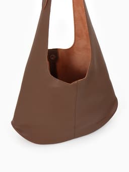 Сумка - мешок женская TEXTURA, на магните, с косметичкой, 36×10×27 см, коричневая