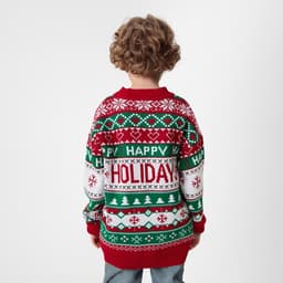 Джемпер детский новогодний вязаный KAFTAN: Holidays, зелёный, размер 30 (98-104 см)