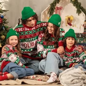 Джемпер детский новогодний вязаный KAFTAN: Holidays, зелёный, размер 32 (110-116 см)