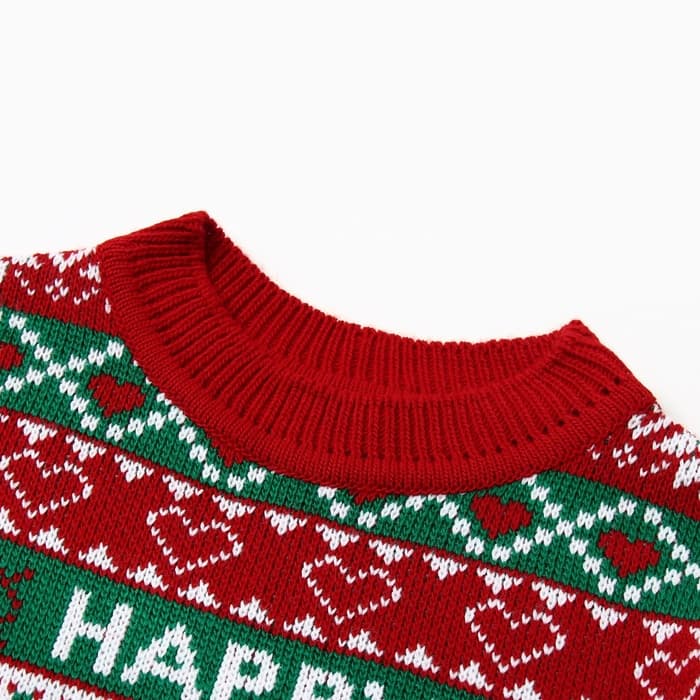 Джемпер детский новогодний вязаный KAFTAN: Holidays, зелёный, размер 34 (122-128 см)