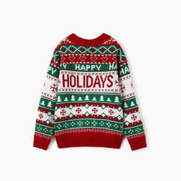 Джемпер детский новогодний вязаный KAFTAN: Holidays, зелёный, размер 34 (122-128 см)