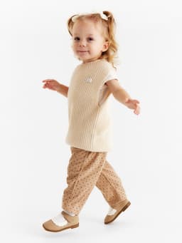 Жилет вязаный «Крошка Я», рост 86-92 см, молочный