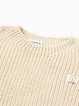 Жилет вязаный «Крошка Я», рост 86-92 см, молочный