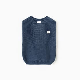 Жилет вязаный «Крошка Я», рост 86-92 см, синий