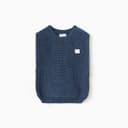 Жилет вязаный «Крошка Я», рост 68-74 см, синий