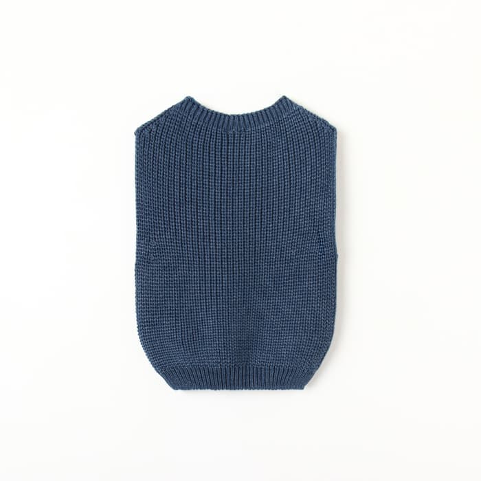 Жилет вязаный «Крошка Я», рост 68-74 см, синий