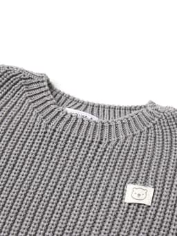 Жилет вязаный «Крошка Я», рост 92-98 см, серый
