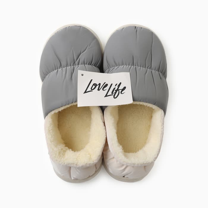 Тапочки мужские, размер 44-45, цвет серый