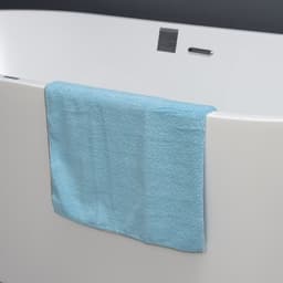 Тряпка для пола Raccoon, 250 г/м², 60×80 см, микрофибра, с оверлоком, 1 шт., голубая