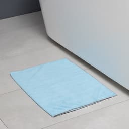 Тряпка для пола Raccoon, 250 г/м², 60×80 см, микрофибра, с оверлоком, 1 шт., голубая