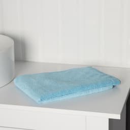 Тряпка для пола Raccoon, 250 г/м², 60×80 см, микрофибра, с оверлоком, 1 шт., голубая