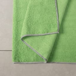 Тряпка для пола Raccoon, 250 г/м², 60×80 см, микрофибра, с оверлоком, 1 шт., зеленая