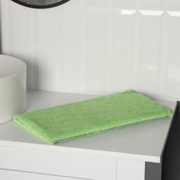 Тряпка для пола Raccoon, 250 г/м², 60×80 см, микрофибра, с оверлоком, 1 шт., зеленая