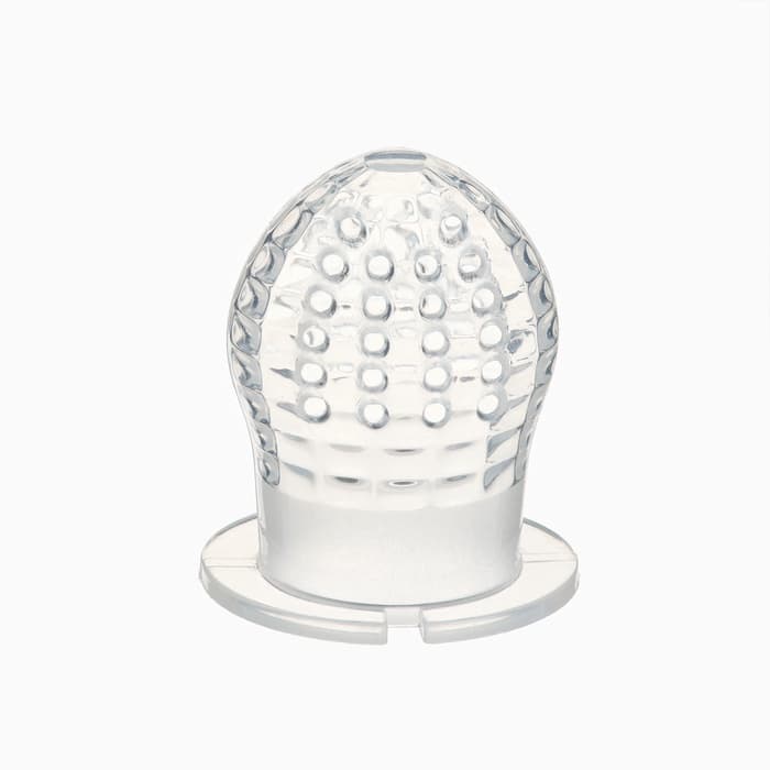 Ниблер для прикорма, от 5 мес., с силиконовой сеточкой, размер М «Зайка», вращающийся поршень, голубой