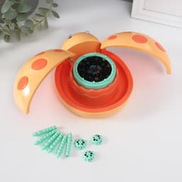 Шкатулка музыкальная механическая «Божья коровка», пластик, жёлтая, 12×15×8.5 см