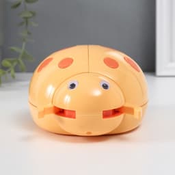 Шкатулка музыкальная механическая «Божья коровка», пластик, жёлтая, 12×15×8.5 см